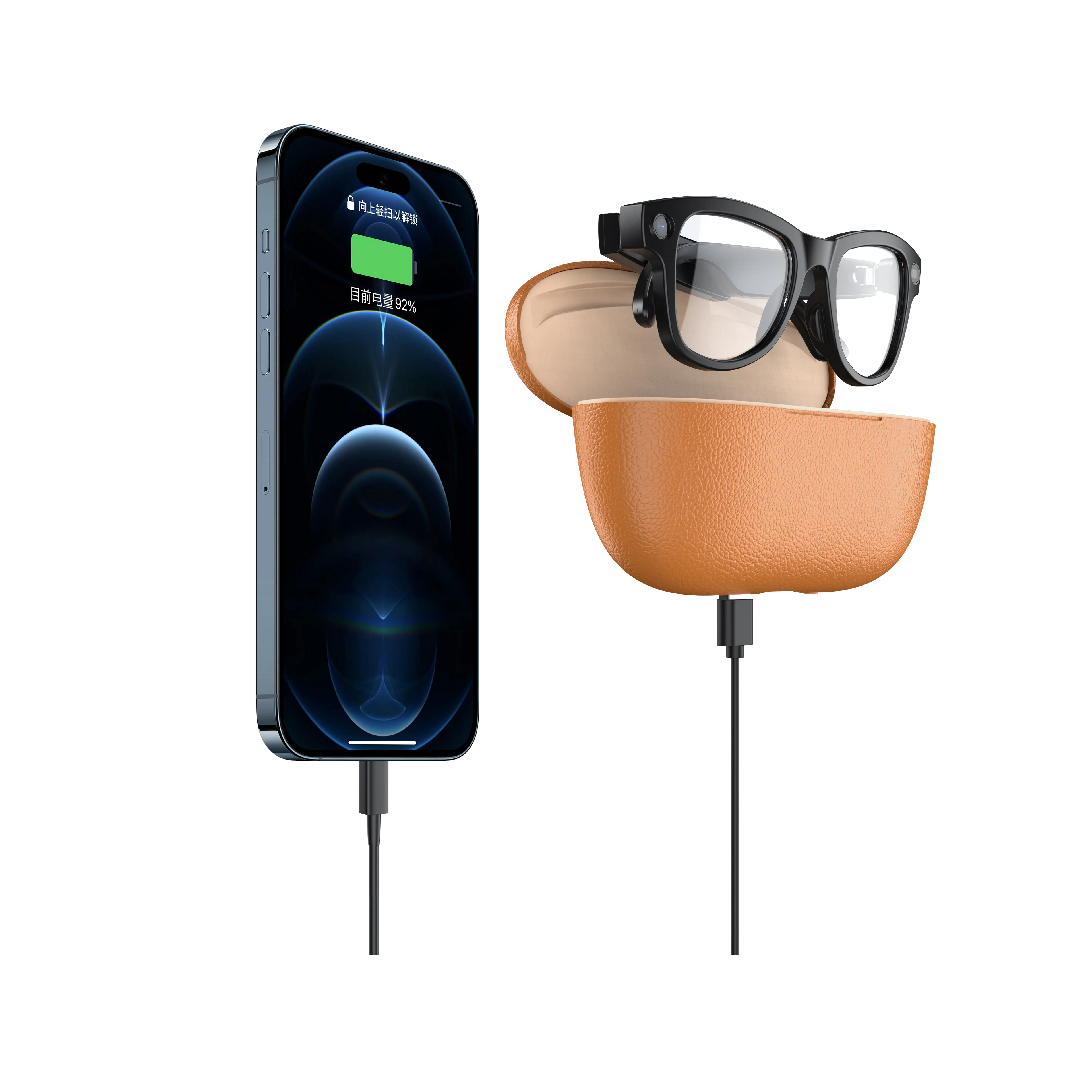 M02 Smart Glasses with 12MP Camera, Local Storage, Audio/Video Recording, and Real-Time AI Translation