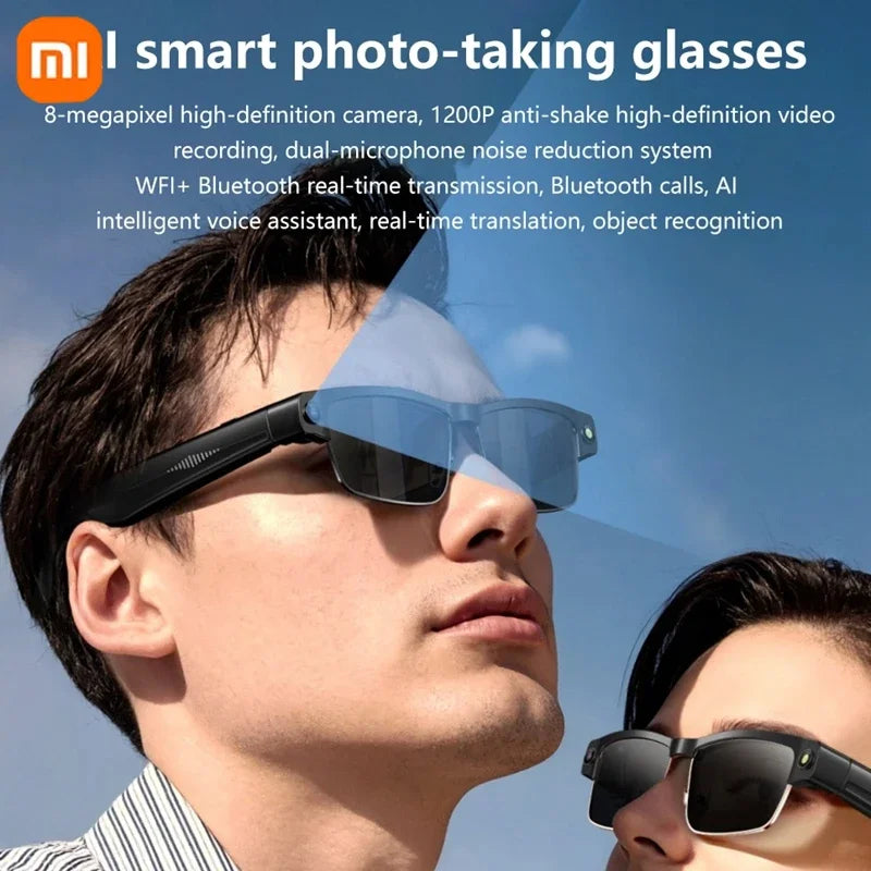 Xiaomi 8K HD AI Smart Glasses Photochromic Chat GPT Camera Bluetooth Call 260Mah Battery Voice Assistant Control Smart Glasses