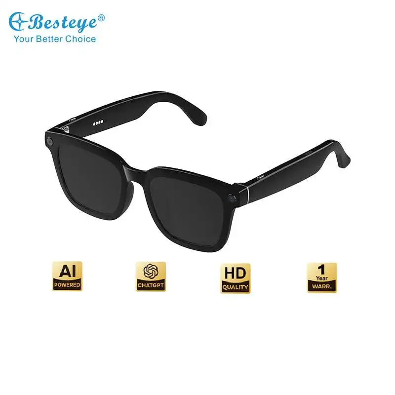New AI Smart Glasses 8.0MP Wearable Video Recording 1080P Camera Glass Automatic Recognition Translation Voice Call  Sunglasses